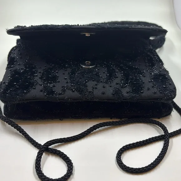 Black beaded evening bag - Picture 6 of 6